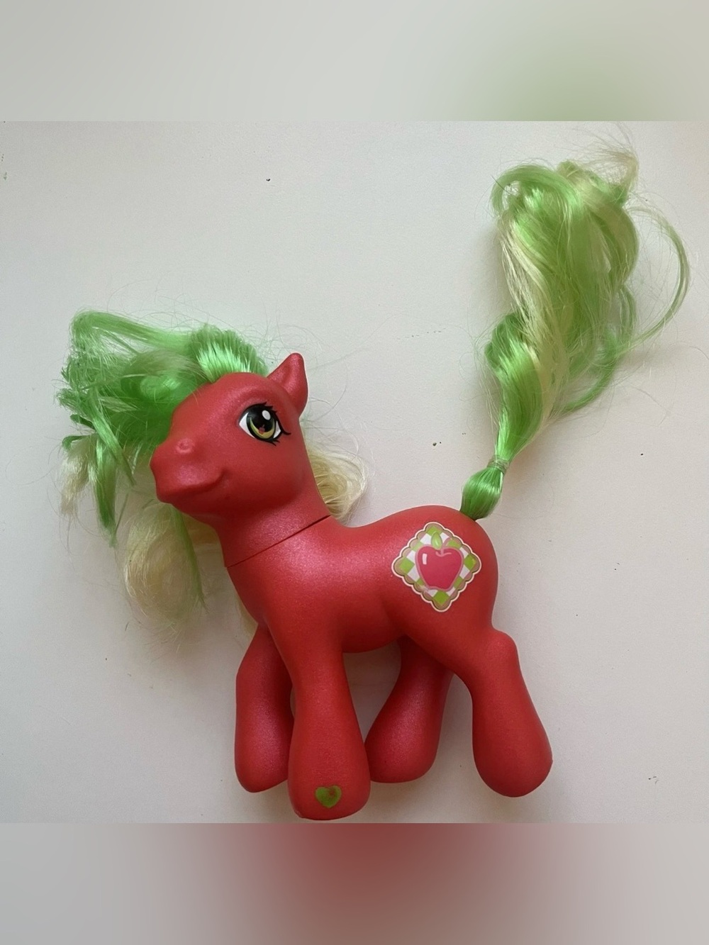 2002 My Little Pony G3 Pink With Green Hair Apple Jack Hasbro
